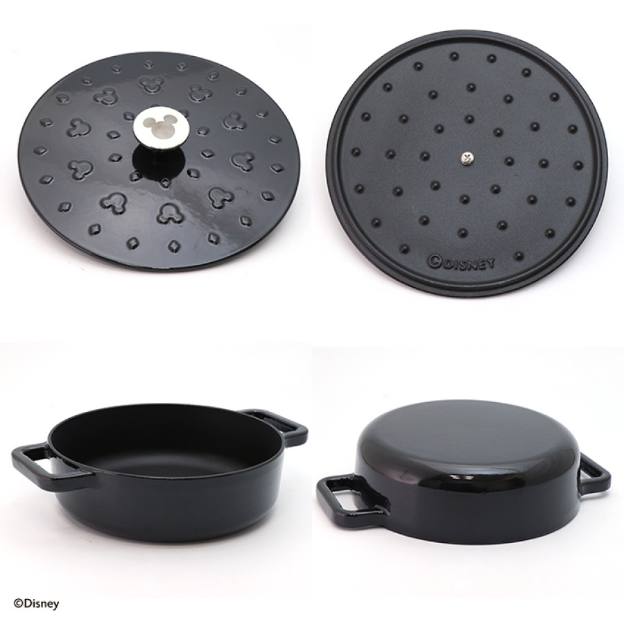 マイヤー ディズニーモノクロームコレクション キャストアイアンキャセロール