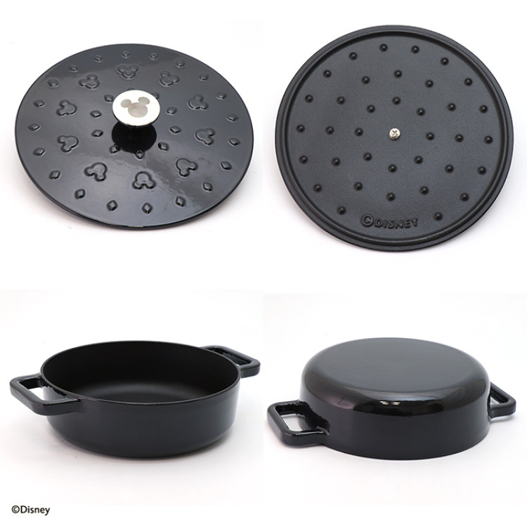 マイヤー ディズニーモノクロームコレクション キャストアイアンキャセロール