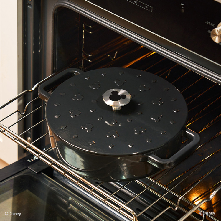 マイヤー ディズニーモノクロームコレクション キャストアイアンキャセロール