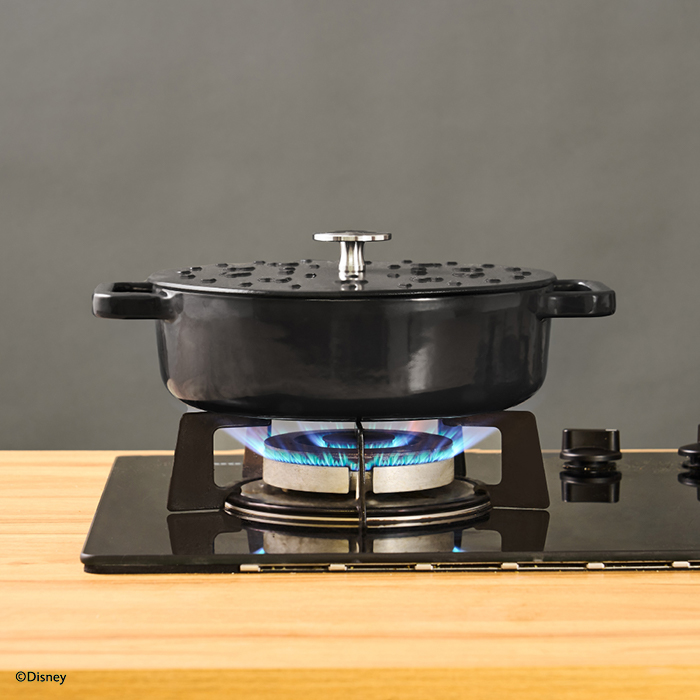 マイヤー ディズニーモノクロームコレクション キャストアイアンキャセロール