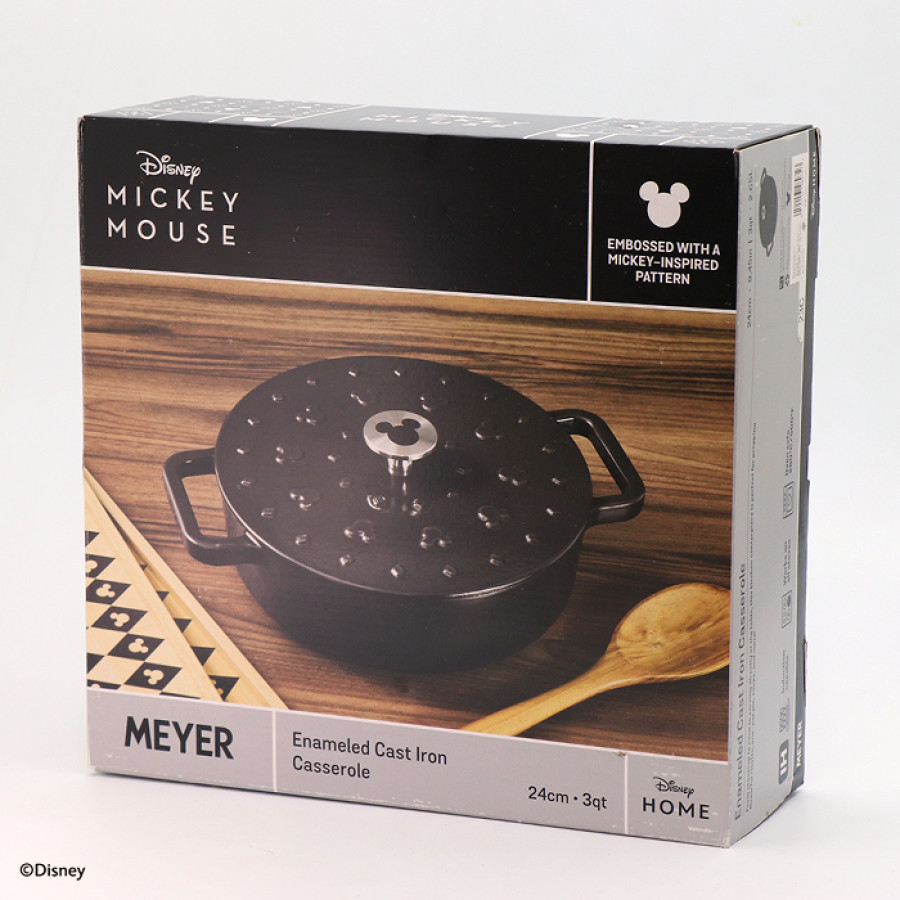 マイヤー ディズニーモノクロームコレクション キャストアイアンキャセロール