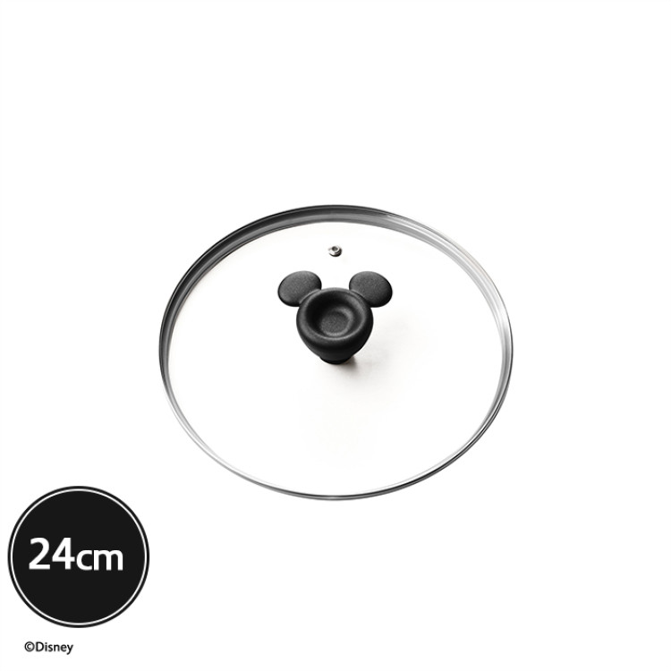 マイヤー　ディズニーモノクロームコレクション 24cm ガラスふた