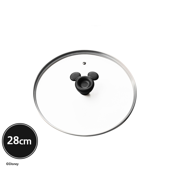 マイヤー　ディズニーモノクロームコレクション 28cm ガラスふた