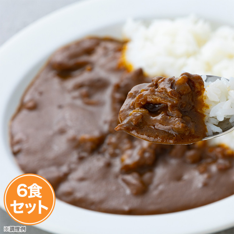 日山の牛スジカレー6食セット