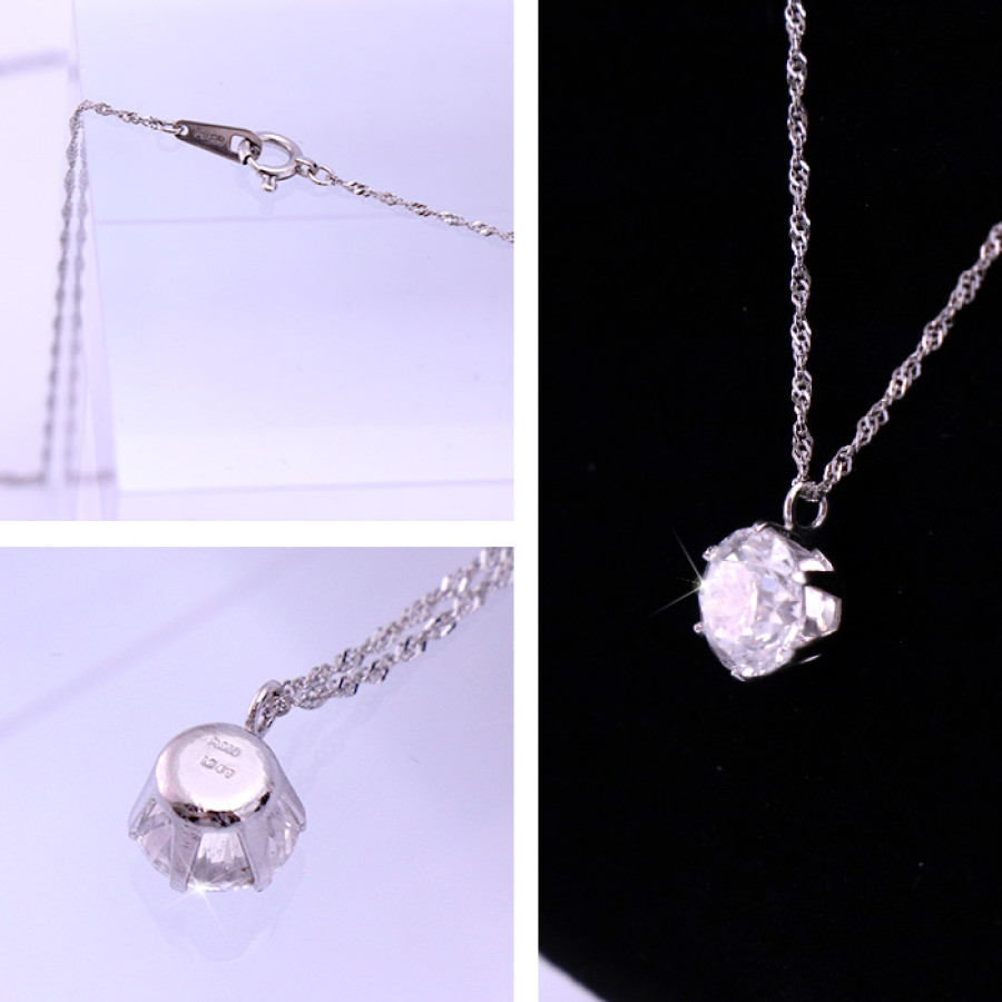 大丸松坂屋プラチナ大粒1.2ctDカラーGOODカットダイヤモンドペンダント
