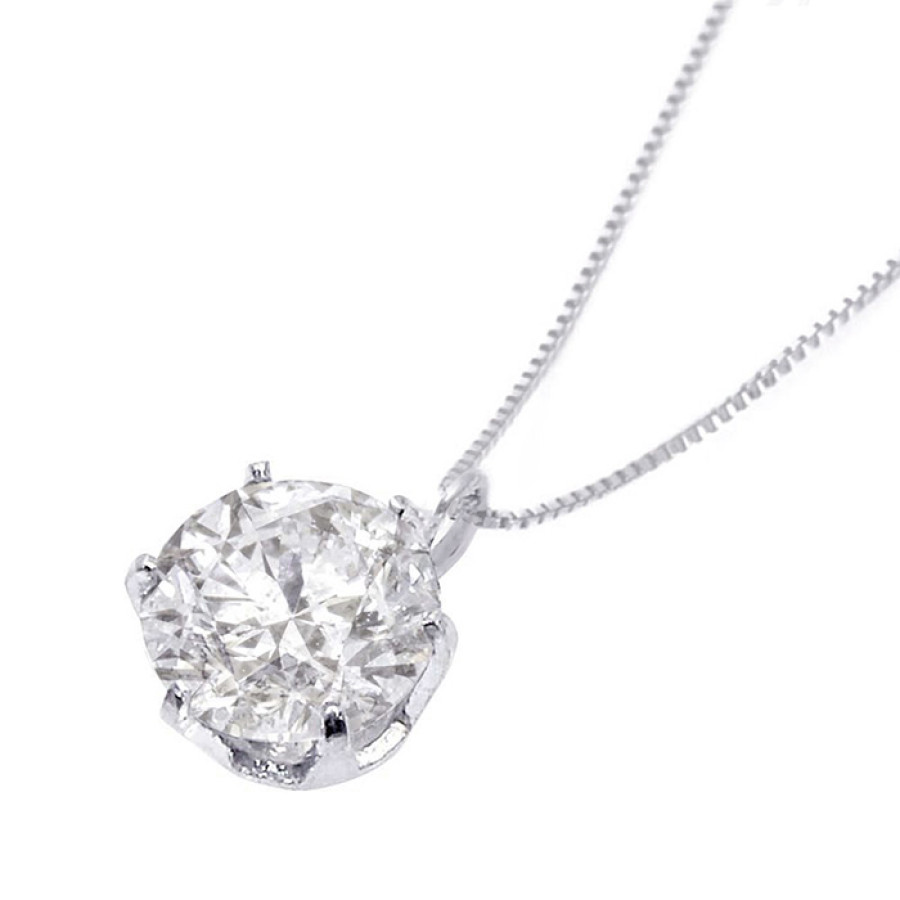 超特価 プラチナ1ctダイヤモンドネックレス