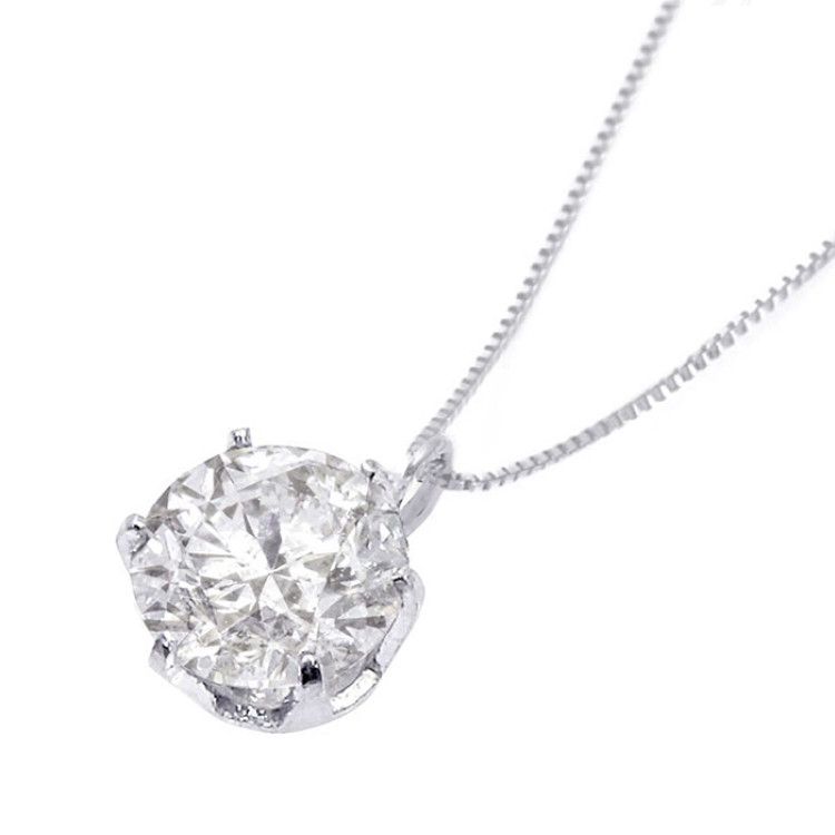 超特価 プラチナ1ctダイヤモンドネックレス