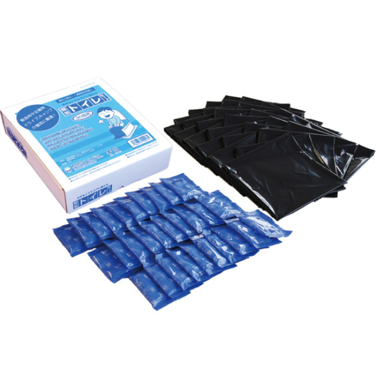 非常用 水なしで使える安心簡易トイレセット(30回分)