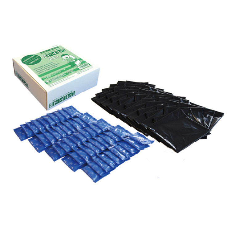 非常用 水なしで使える安心簡易トイレセット(50回分)