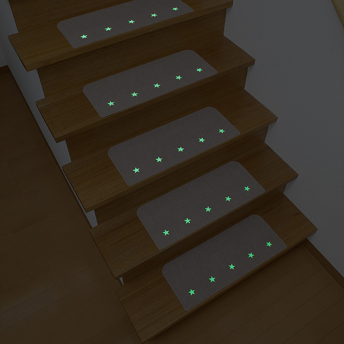 吸着蓄光階段マット