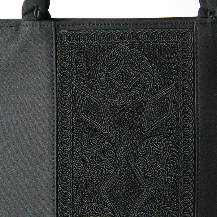 コード刺繍三つ編み手フォーマルトートバッグ