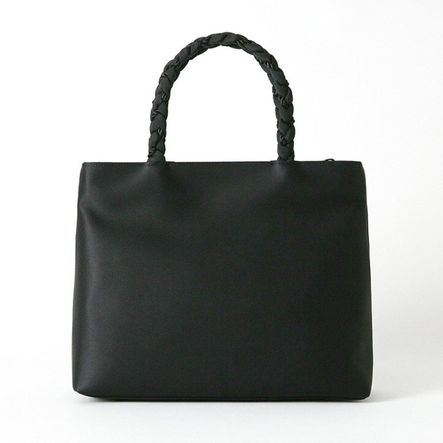 コード刺繍三つ編み手フォーマルトートバッグ