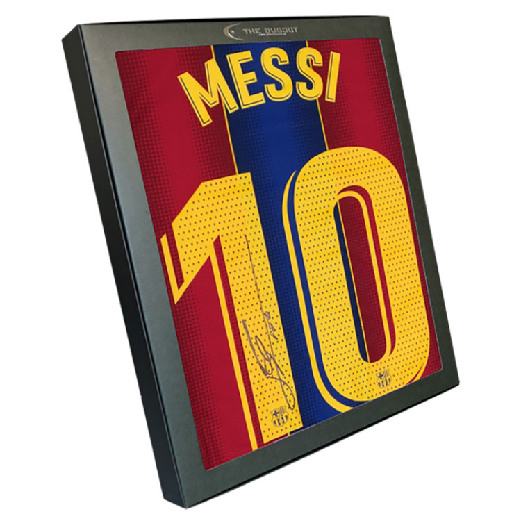 メッシ直筆サイン入りバルセロナ20/21ホームユニフォーム(オーセンティック)