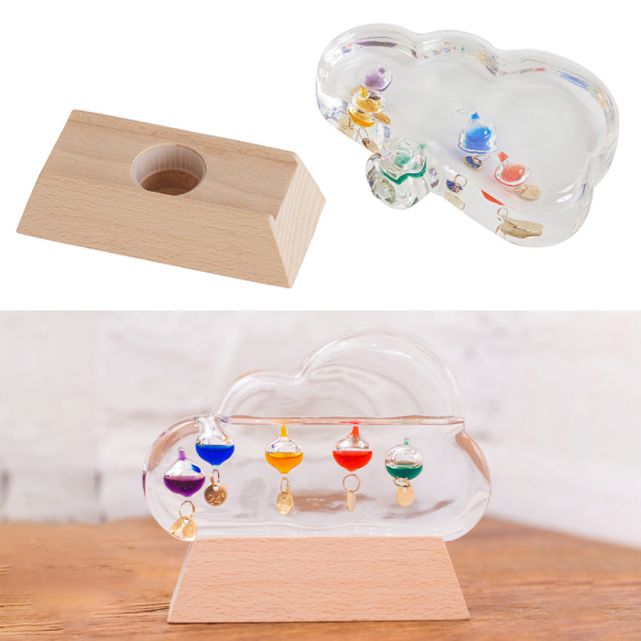 ガラスフロート温度計 クラウド