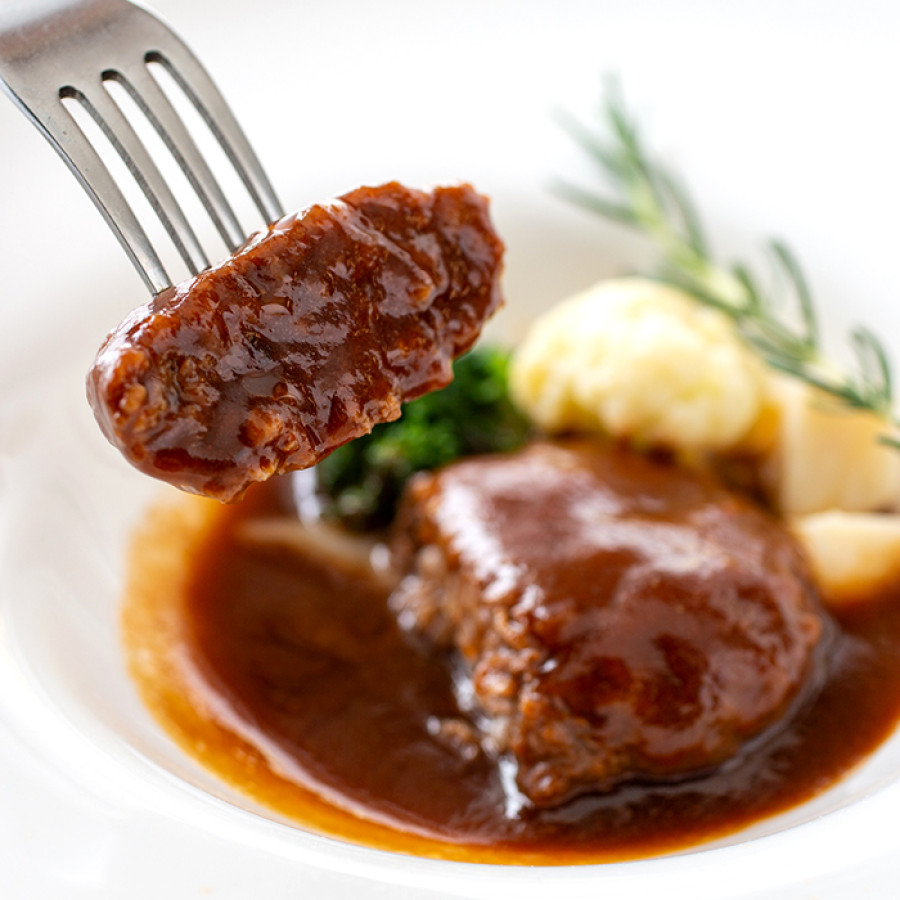 黒毛和牛肉100%の煮込みハンバーグ6個セット