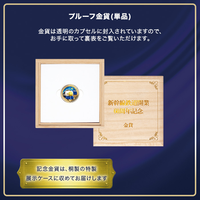 新幹線鉄道開業60周年記念 公式カラー金貨