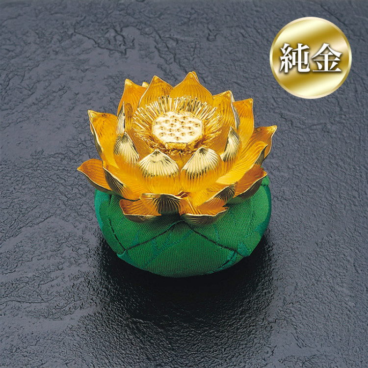 純金 蓮飾り1.7寸