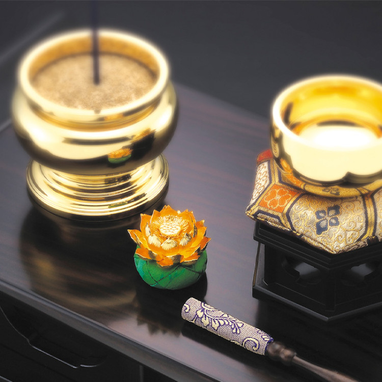 純金 蓮飾り1.7寸