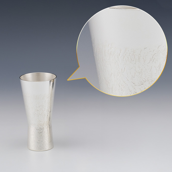 純銀 タンブラー 岩石