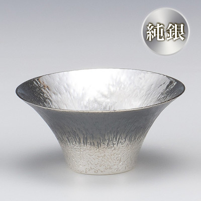 純銀 ぐい呑み 富士山