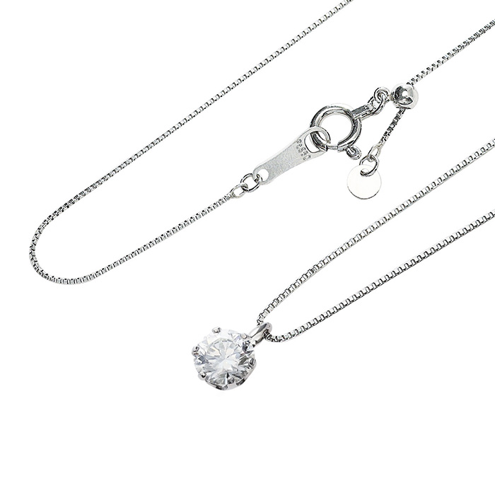 GIA鑑定書付 プラチナ0.3ct 無色透明Dカラーダイヤモンドペンダント