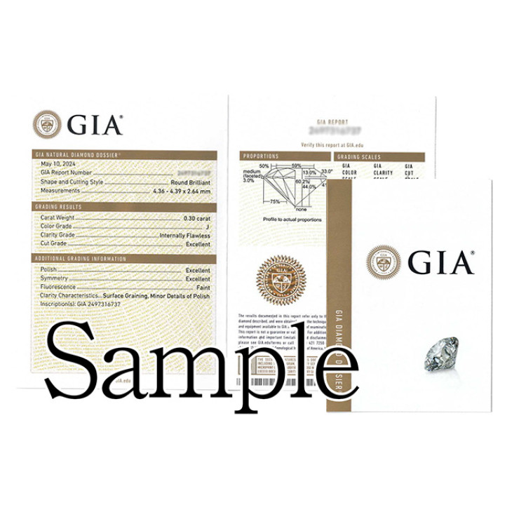 GIA鑑定書付 プラチナ0.3ct 無色透明Dカラーダイヤモンドペンダント