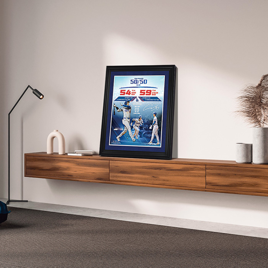 MLB(TM) 2024大谷翔平54本塁打59盗塁達成記念フォトフレーム