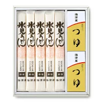 海津屋 氷見うどん セット 細麺 1箱 [ 200g &times; 5本 つゆ5袋 &times; 2個 ]