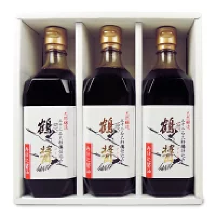 ヤマロク 鶴醤 500ml&times;3本