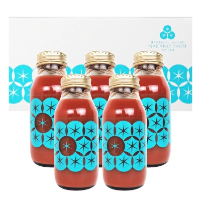 中野ファーム 北海道 トマトジュース 余市SUNSET 180ml &times; 5本 [ギフト箱入り]