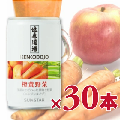 サンスター 健康道場 橙黄野菜 缶 160g &times; 30本入り ケース販売