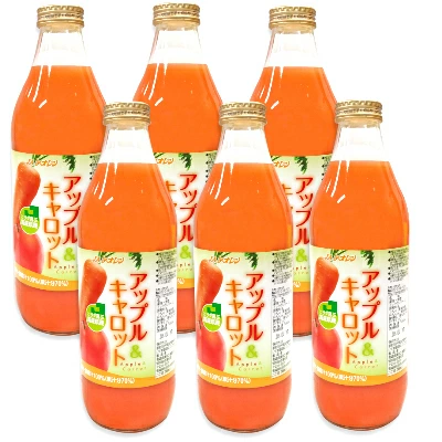 JAアオレン アップル＆キャロット 1L &times; 6本