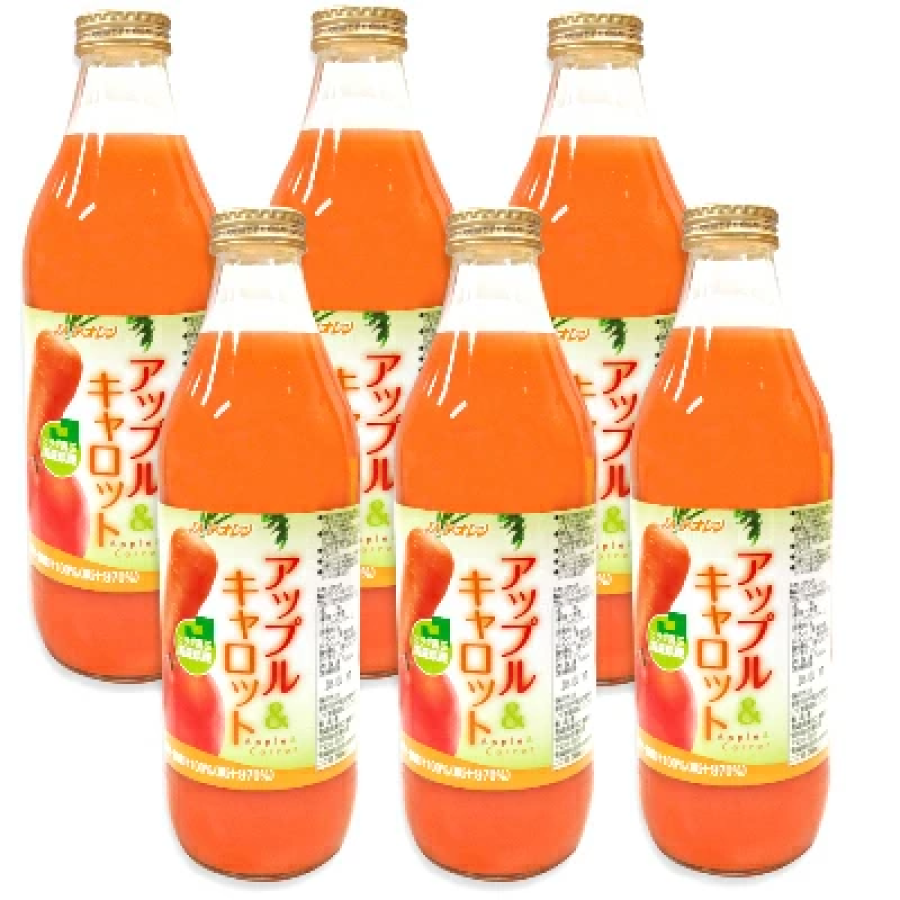 JAアオレン アップル＆キャロット 1L &times; 6本