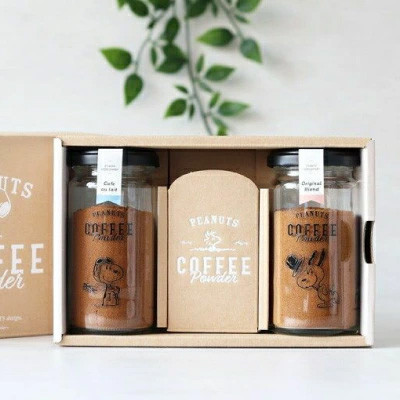 パウダーフーズフォレスト スヌーピー コーヒー ボトルギフトセット オリジナル+カフェオレ N