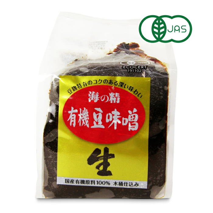 海の精 国産有機・豆味噌 700g 有機JAS