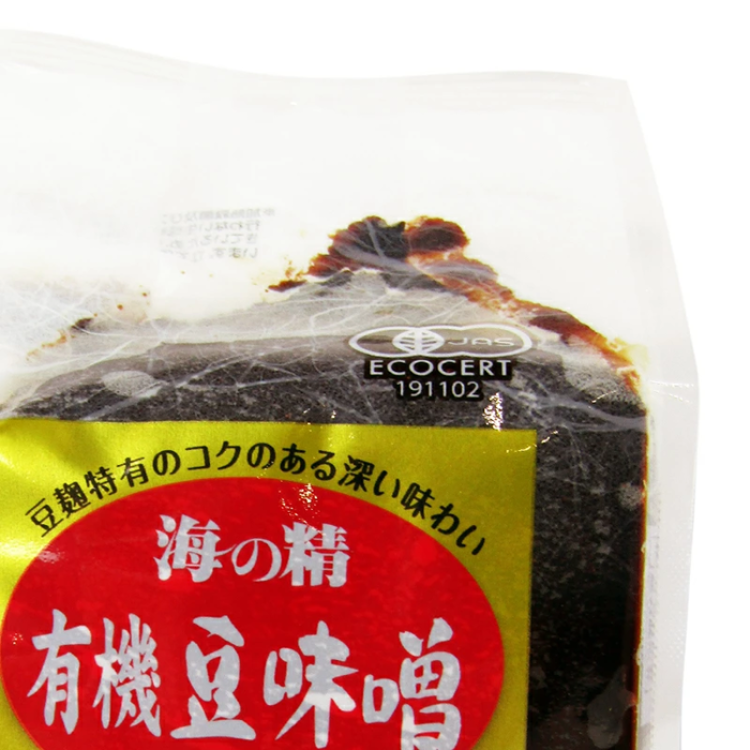 海の精 国産有機・豆味噌 700g 有機JAS