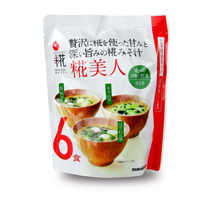 マルコメ プラス糀生みそ汁糀美人 6食入り