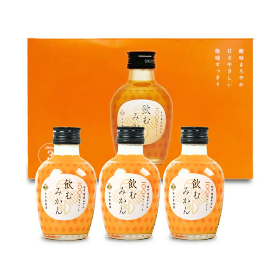 早和果樹園 飲むみかん 180ml&times;3本