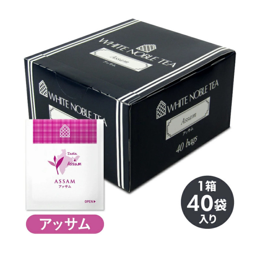 三井農林 ホワイトノーブル アッサム ティーバッグ 紅茶 40袋入