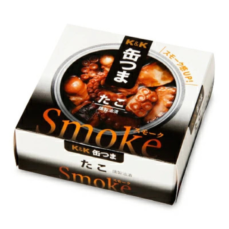 K＆K 缶つまSmoke たこ 50g 【缶つま 缶詰 KK タコ 蛸 smoke つまみ】