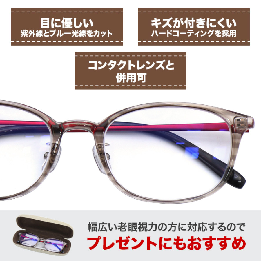 広い視野でピントが合う老眼鏡 オールイングラス