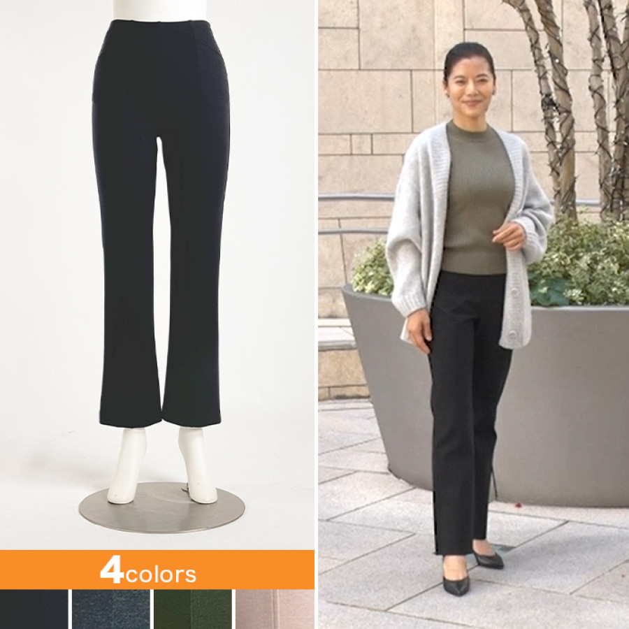 プレミアム美脚パンツ【あったかタイプ】【股下64cm】
