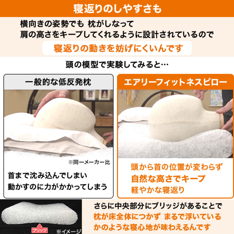 ラクネス エアリーフィットネスピロー プレミアムカバー付