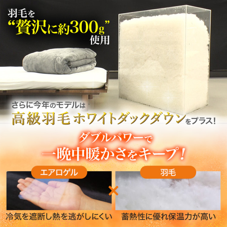 宇宙服素材エアロゲル採用!極暖掛けふとん コスモダウンNEO シングル