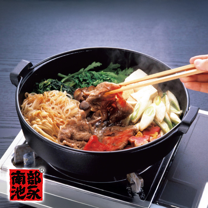 <池永鉄工>日本製 鉄製すき鍋 20cm