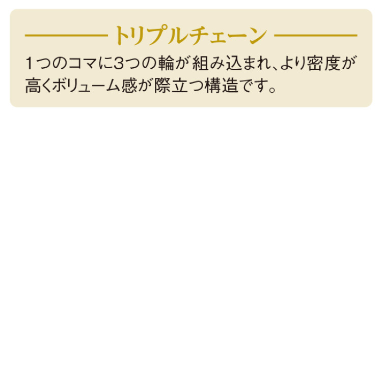 18金 12面トリプル喜平ブレスレット 18cm