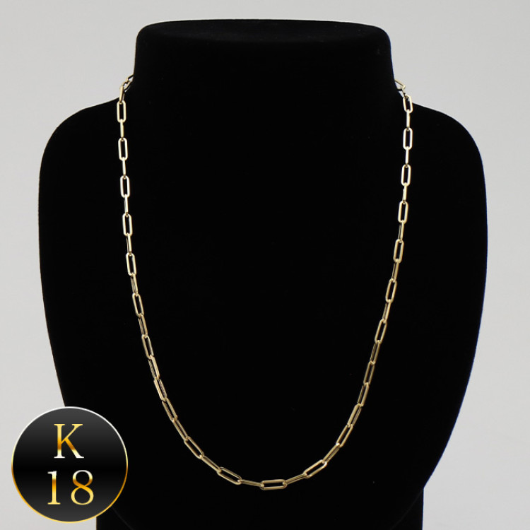 K18イエローゴールド クリップネックレス(45cm)