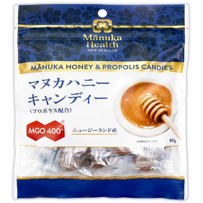 マヌカヘルス マヌカハニーキャンディー MGO400+(プロポリス配合)80g