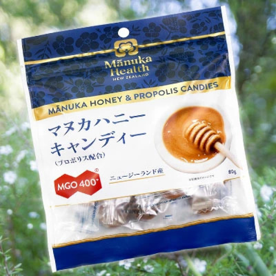 マヌカヘルス マヌカハニーキャンディー MGO400+(プロポリス配合)80g