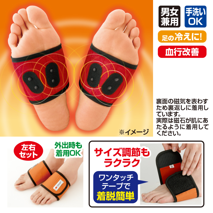 足裏楽いきいき磁気サポーター